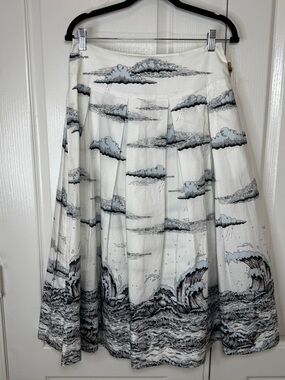 Antonio Marras Jupe Cloud Print A-Line Skirt